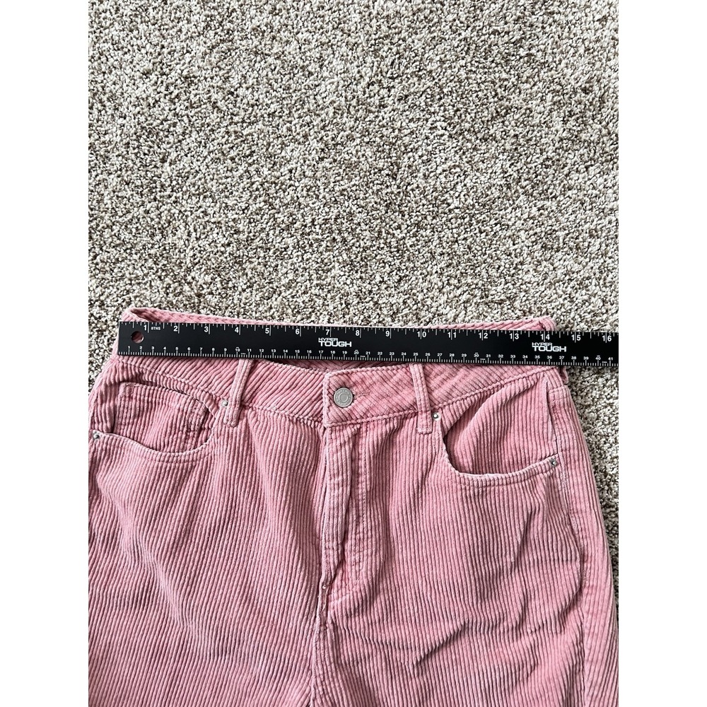 Pacsun Mom Jean High Rise Straight Leg Pink Corduroy Size 29 - Picture 4 of 9